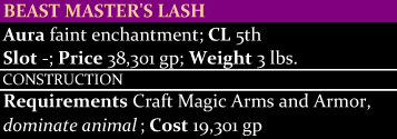 Beastmaster's Lash